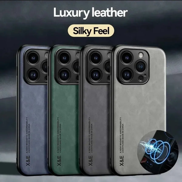 Luxury Leather Case For iPhone 16 Pro