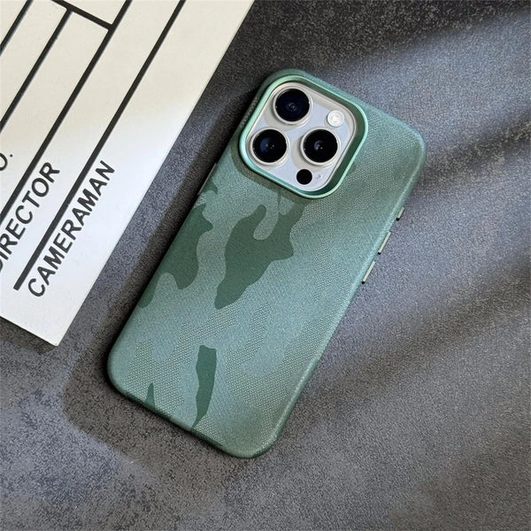Shockproof Camo Leather Case
