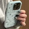 Three-quarter view of star wave texture case with camera cutout