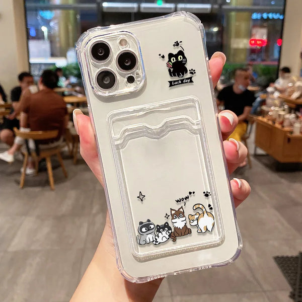 Soft Card Slot Bag Holder Phone Case