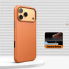 Luxury Business Leather Case for iPhone with Wireless Charging