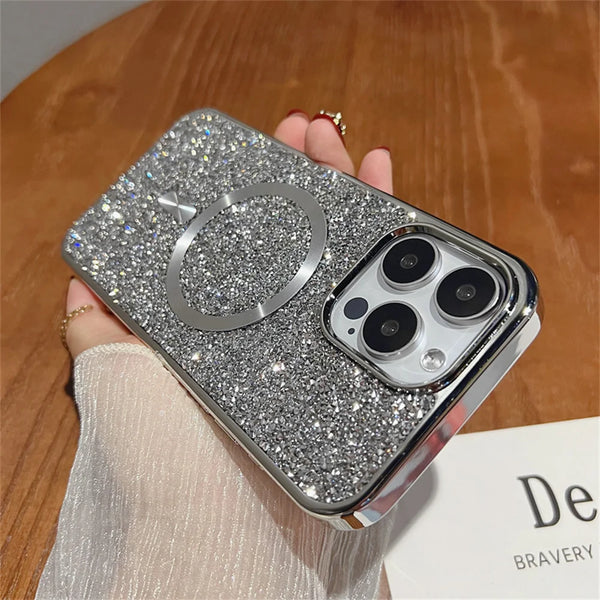 Luxury Bling Glitter MagSafe Case For 14 Pro Max | Main Character Energy