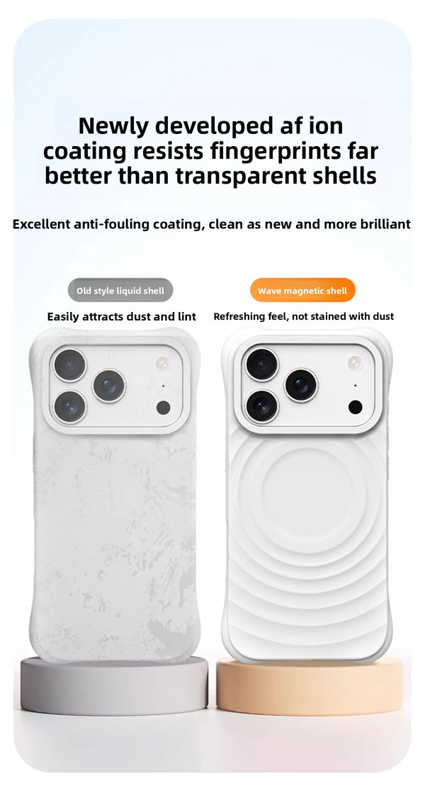 Soft Touch Wave Pattern iPhone Case