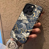 Japanese Waves Electroplate Silver Cover