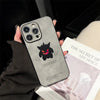 Cartoon Anime Gengar Faux Leather Laser Phone Case