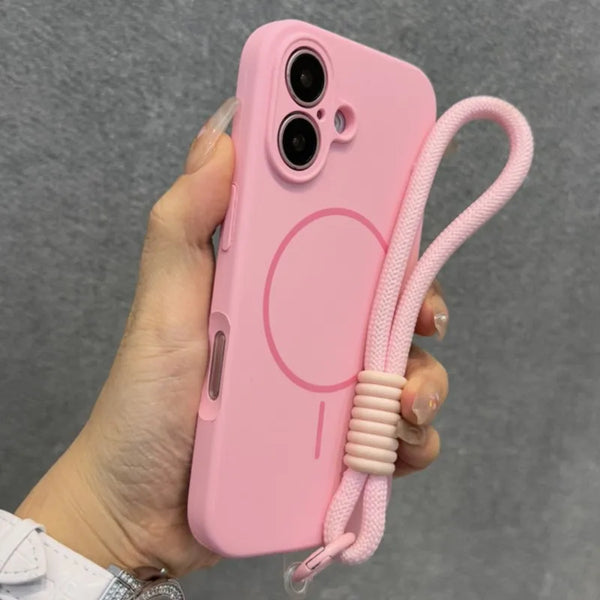 Ultra Thin Matte Case with strap for iPhone - alternate angle
