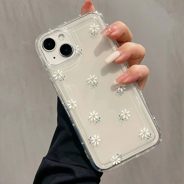 Trendy Floral Clear Case