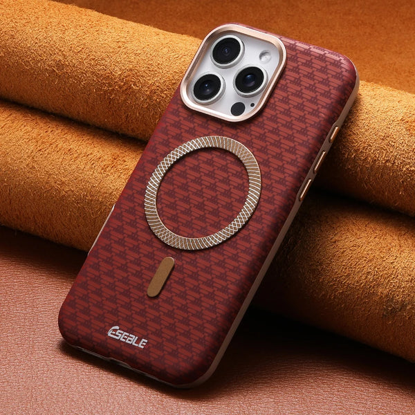 Orange Triangle Pattern MagSafe Case protective iPhone case for iPhone 16 Pro Max to iPhone 16 Pro