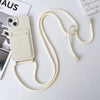 Silicone Crossbody Strap Card Holder Case for iPhone