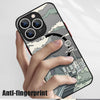 Anime Print Magnetic Phone Cover