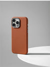 Luxury Business Leather Case for iPhone with Wireless Charging
