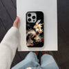Goldfish Beautiful Sparkle Black Glossy Glacial Texture Cover