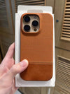 Leather Nylon iPhone Case – Shockproof & Matte