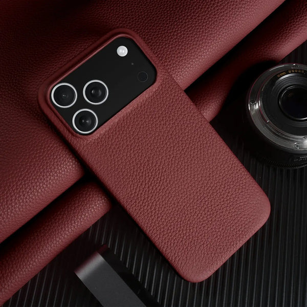 Premium Leather Case iPhone 17 Pro Max – Magnetic Protection