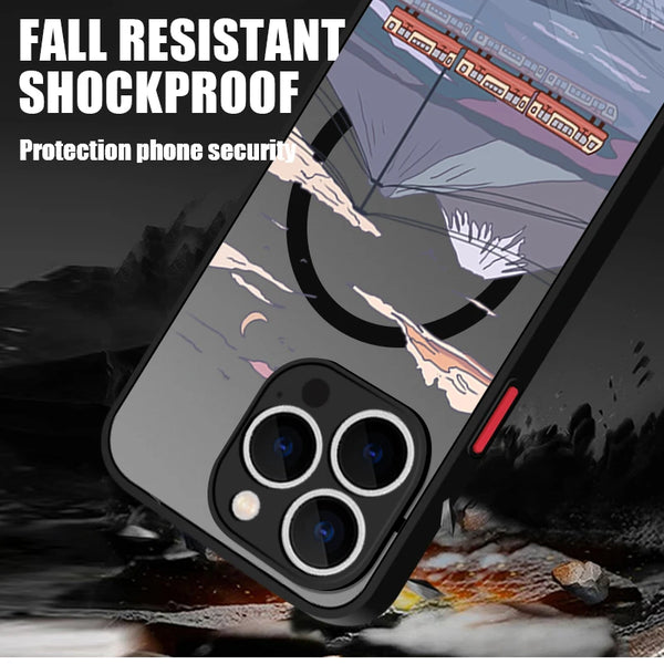 Anime Print Magnetic Phone Cover
