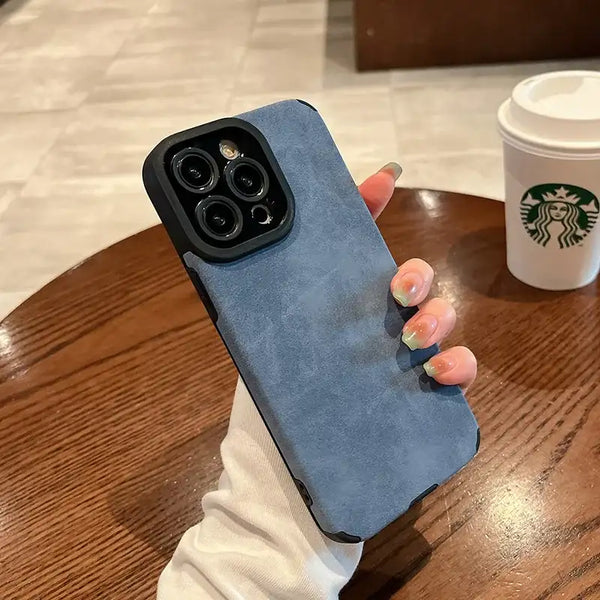 Luxury Matte Silicone Case for iPhone Pro Max - lifestyle photo