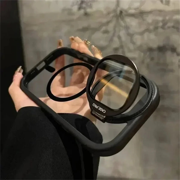 MagSafe Clear Flip Bracket Stand Case for iPhone