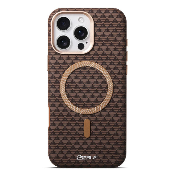Orange Triangle Pattern MagSafe Case protective iPhone case for iPhone 16 Pro Max to iPhone 16 Pro