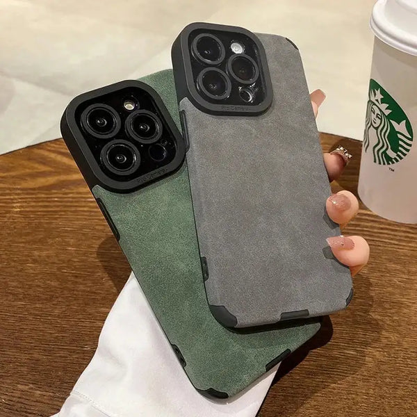 Matte silicone iPhone case collection showing slim lightweight coverage in multiple colors
