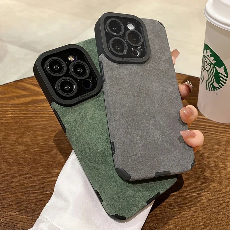 Matte silicone iPhone case collection showing slim lightweight coverage in multiple colors