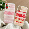 Strawberry Cake Lace Bowknot Phone Case