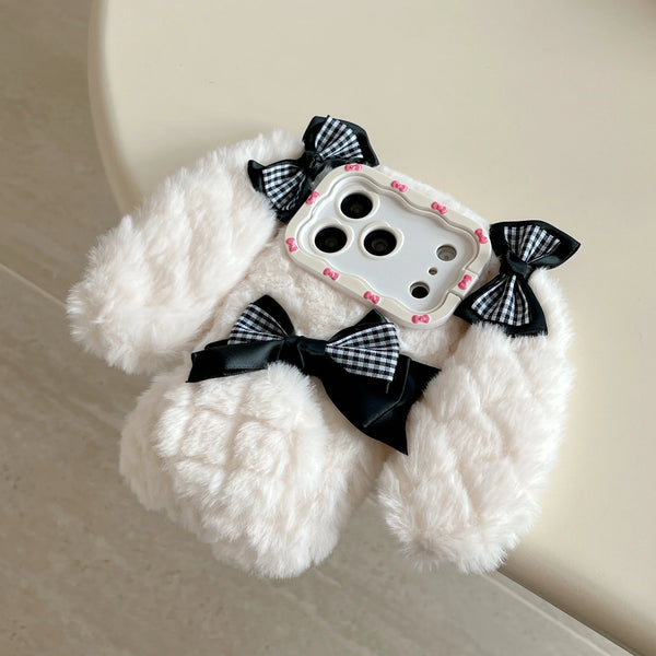 Bunny Phone Case Soft Plush Cover