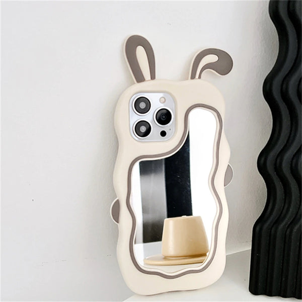 Cute Bunny Mirror Phone Case