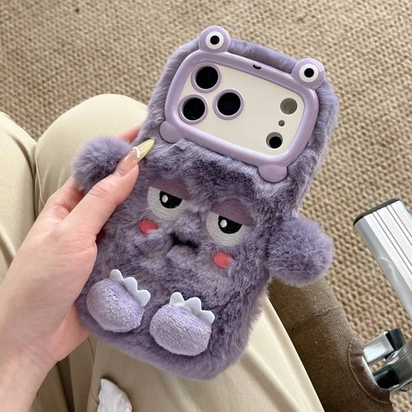 Warm Winter Plush Phone Case | Cute Cartoon Soft Cover