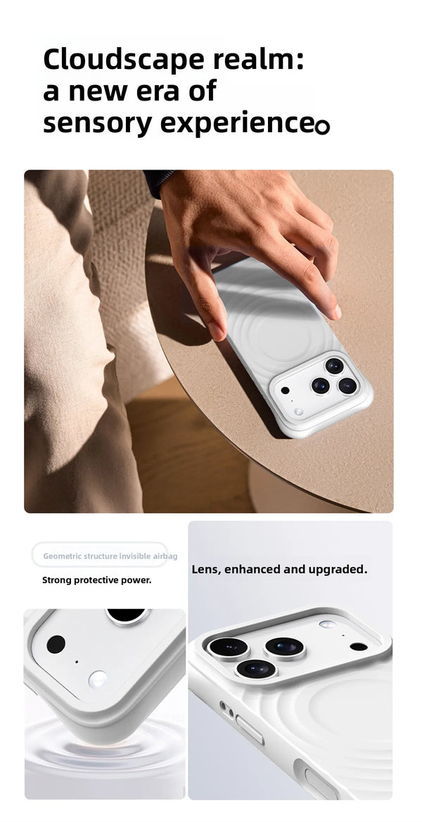 Soft Touch Wave Pattern iPhone Case - additional view portrait
