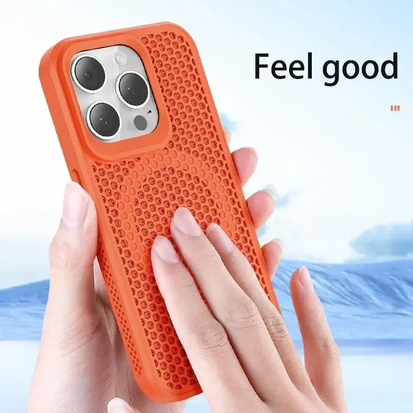 iPhone 17 Breathable Hard Back Magnetic Cover For Magsafe