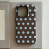 Brown Red Polka Dot Elegant Phone Case