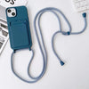 Silicone Crossbody Strap Card Holder Case for iPhone