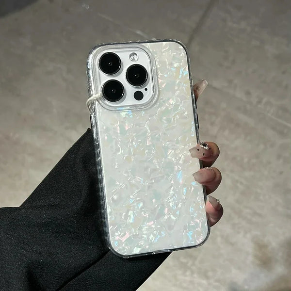 Shell Pattern Laser Phone Case