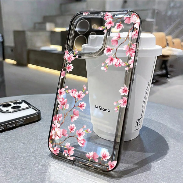 Cute Floral Phone Case Transparent