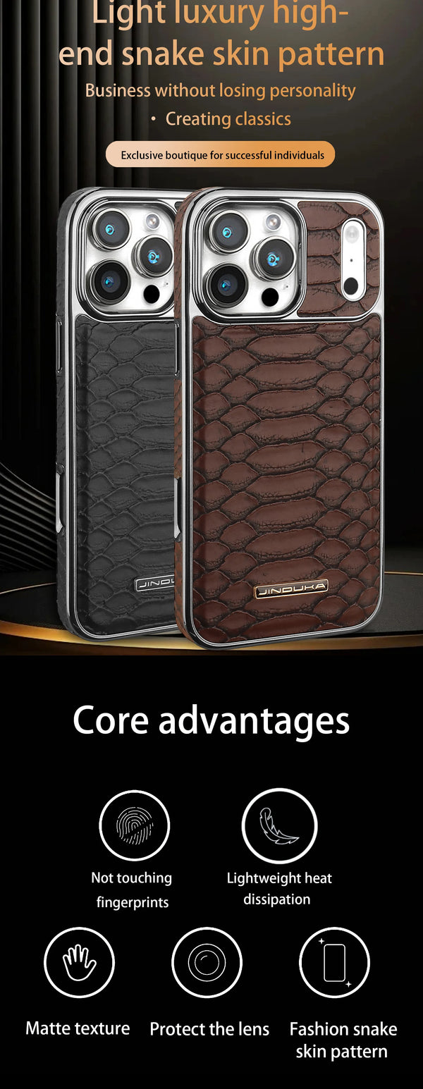 Luxury iPhone Case – Snake Leather Design - additional view portrait