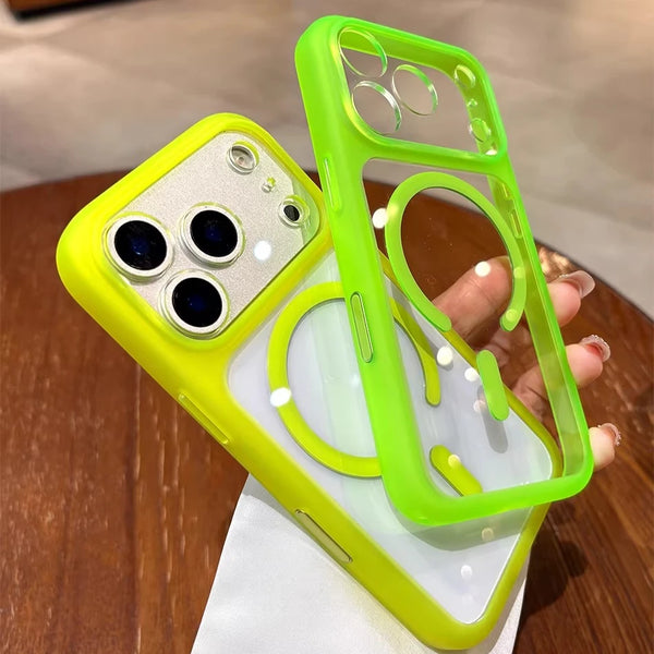 Transparent MagSafe Armor Case for iPhone 17 Pro