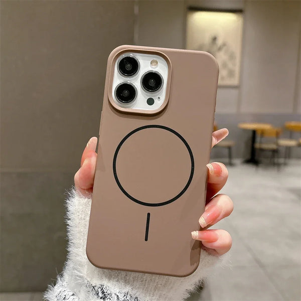 Silicone Liquid Magsafe Case For iPhones