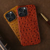 Ostrich Leather Case For iPhone 16 Pro Max | Executive Style