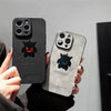 Cartoon Anime Gengar Faux Leather Laser Phone Case