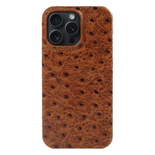 Ostrich Leather Case For iPhone 16 Pro Max | Executive Style