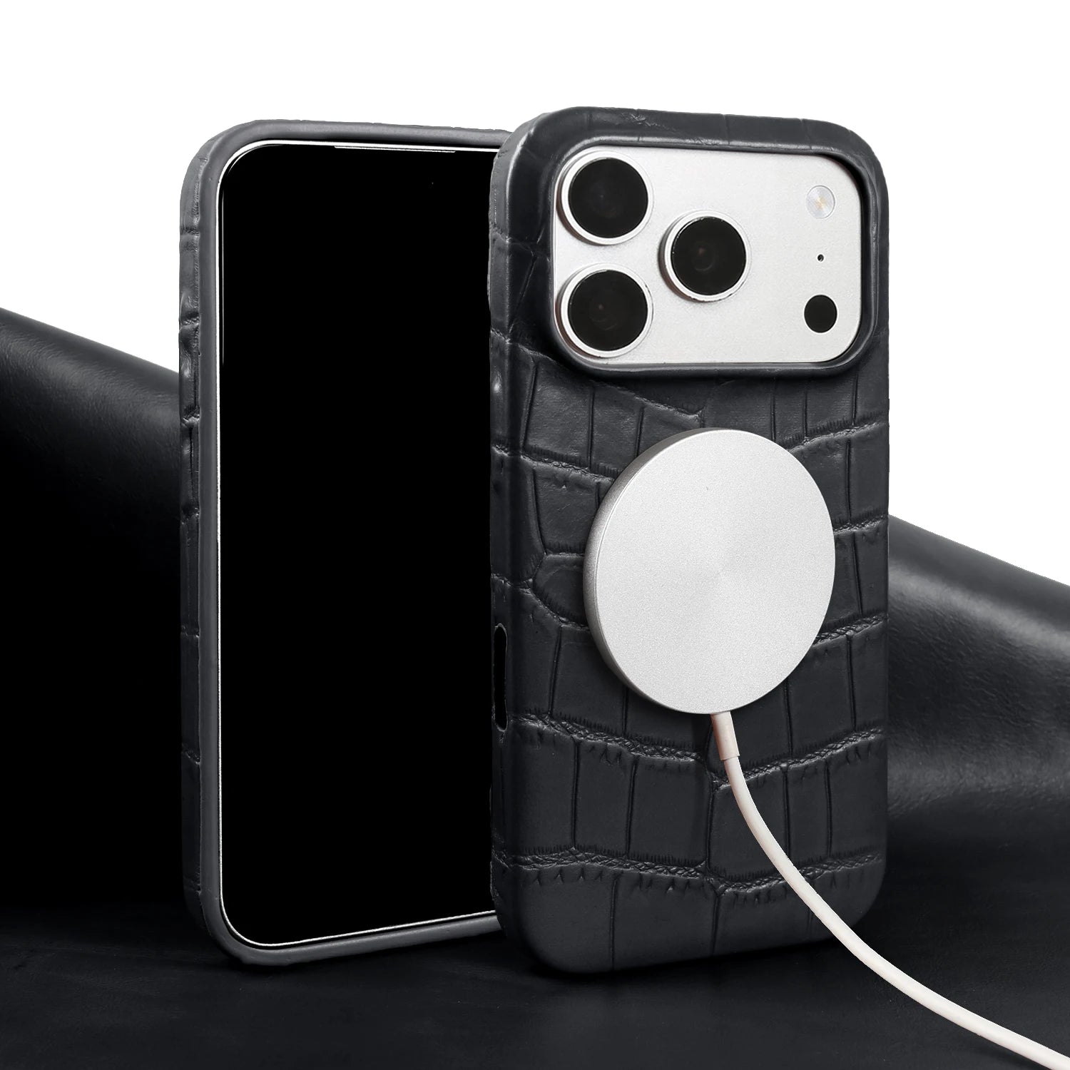 MagSafe Wireless Charging Leather Case for iPhone