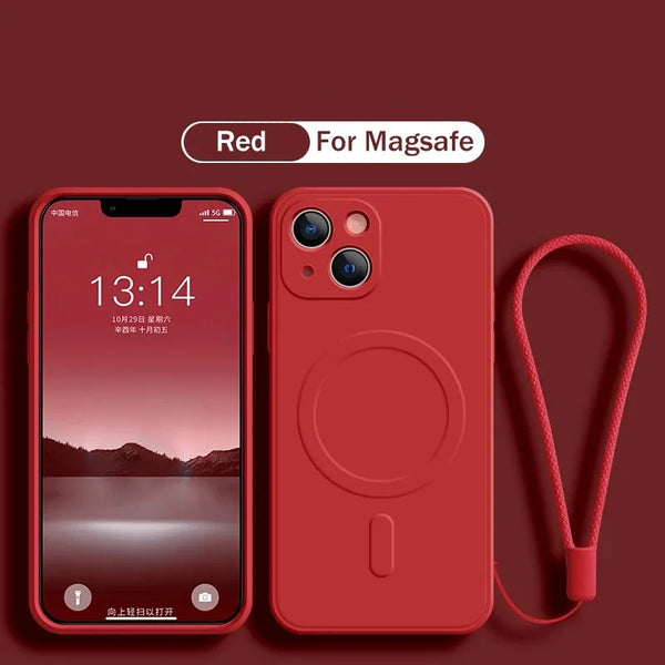 Slim Magnetic Silicone Cover for iPhone