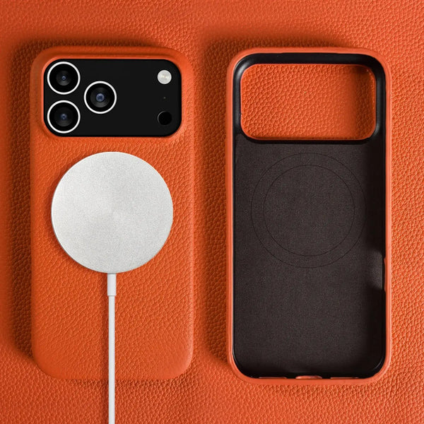 Premium Leather Case iPhone 17 Pro Max – Magnetic Protection