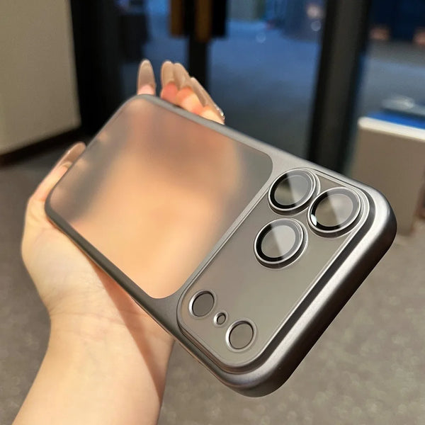Plating Frosted Translucent Case for iPhone 17 Pro Max