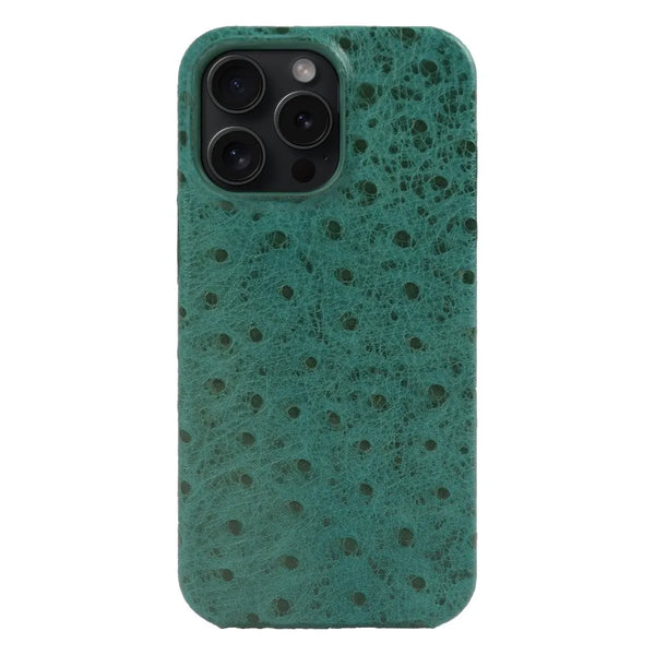 Ostrich Leather Case For iPhone 16 Pro Max | Executive Style