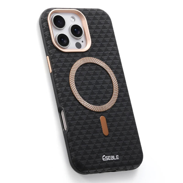 Orange Triangle Pattern MagSafe Case protective iPhone case for iPhone 16 Pro Max to iPhone 16 Pro