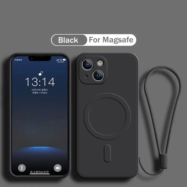 Slim Magnetic Silicone Cover for iPhone