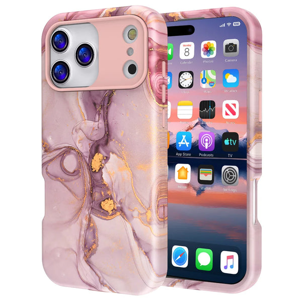 Colorful Marble Aesthetic Case – Premium Feel | iPhone 17 Pro Max