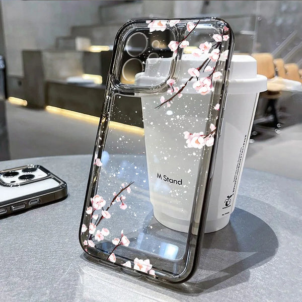 Cute Floral Phone Case Transparent