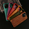 Ostrich Leather Case For iPhone 16 Pro Max | Executive Style
